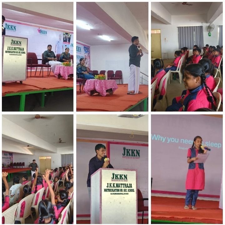 Speech on Sleep Deprivation at JKK Nattraja College